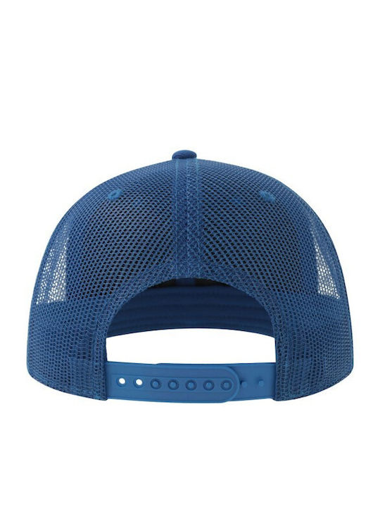 Șapcă S-Snap Atlantis Snapback Plasă Vizieră Plat Albastru Regal