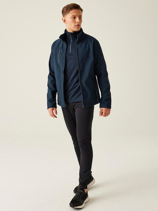 TRA610 Geacă Softshell Iarnă Waterproof Albastru Marin