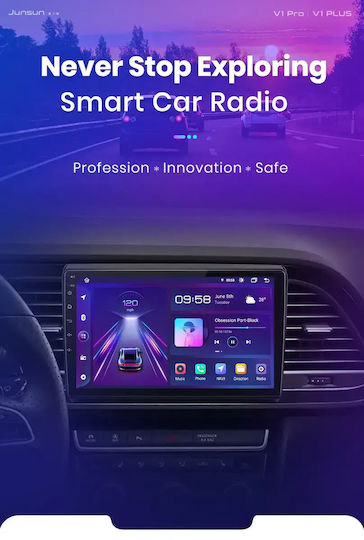 Seατ Leon 2014 Android Multimedia Carplay Androidauto Gps Wi-fi Bluetooth Sh72