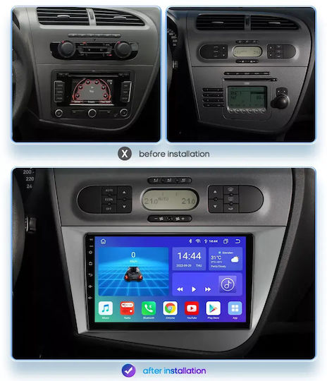 Seat Leon 2011 Android Multimedia Carplay Androidauto Gps Wi-fi Bluetooth Sh59