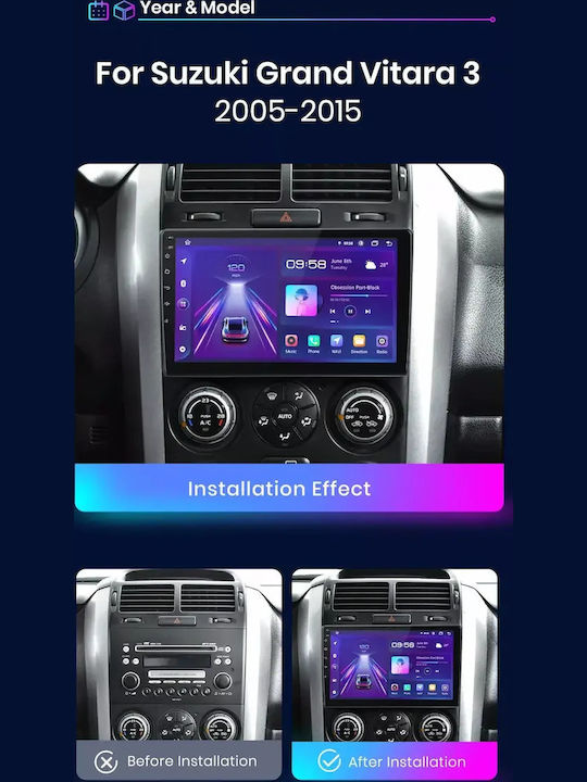 Suzuki Grand Vitara 2008 Android Multimedia Carplay Androidauto Gps Wi-fi Bluetooth Sh22