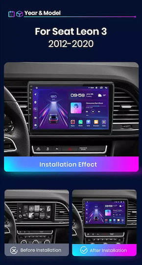 Seατ Leon 2013 Android Multimedia Carplay Androidauto Gps Wi-fi Bluetooth Sh71