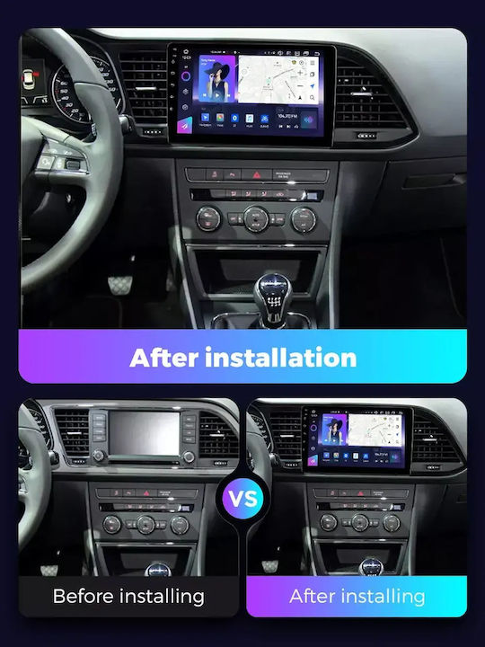 Seat Leon 2016 Android Мултимедия Carplay Androidauto GPS Вграден Wi-Fi Bluetooth SH74
