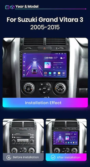 Suzuki Grand Vitara 2014 Android Multimedia Carplay Androidauto Gps Wi-fi Bluetooth Sh28