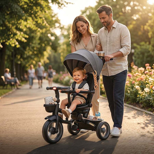 Shoko Foldable & Convertible 7 in 1 Tricycle Bike for 6 Months Urban Fog