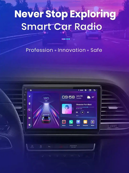 Seατ Leon 2018 Android Multimedia Carplay Androidauto Gps Wi-fi Bluetooth Sh76