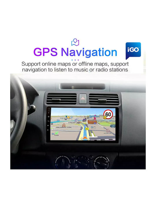 Suzuki Swift 2010 Android Мултимедия Carplay Androidauto GPS Вграден Wi-Fi Bluetooth SH45