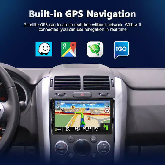 Suzuki Grand Vitara 2012 Android Мултимедия Carplay Androidauto GPS Вграден Wi-Fi Bluetooth Sh26