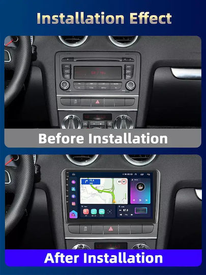 Audi A3 2010 Android Multimedia Carplay Androidauto Gps Wi-fi Bluetooth Sη37