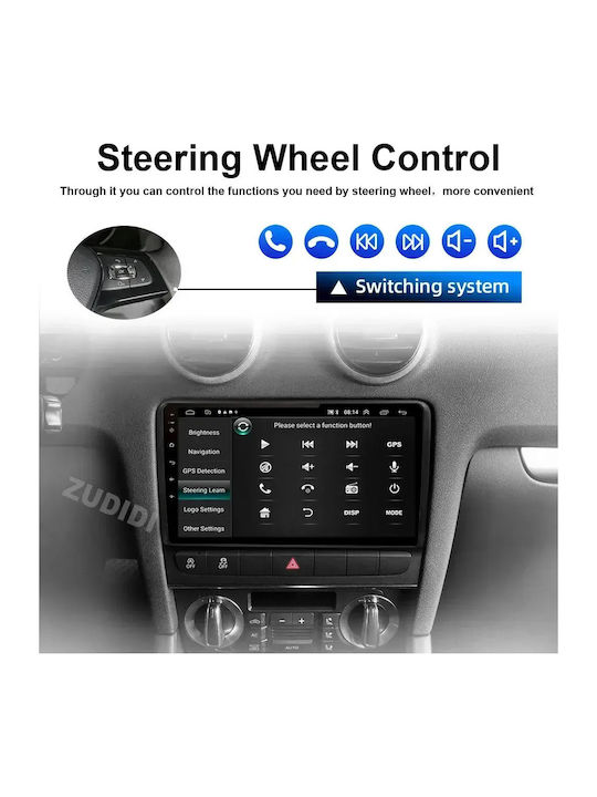 Audi A3 2011 Android Multimedia Carplay Androidauto Gps Wi-fi Bluetooth Sη38