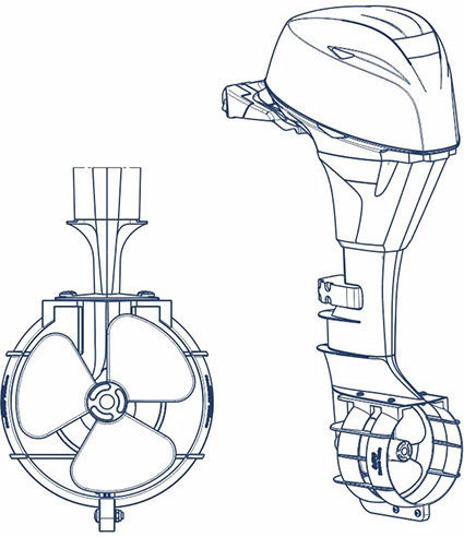 Протекторна Рамка За Витло 25-35hp 11"