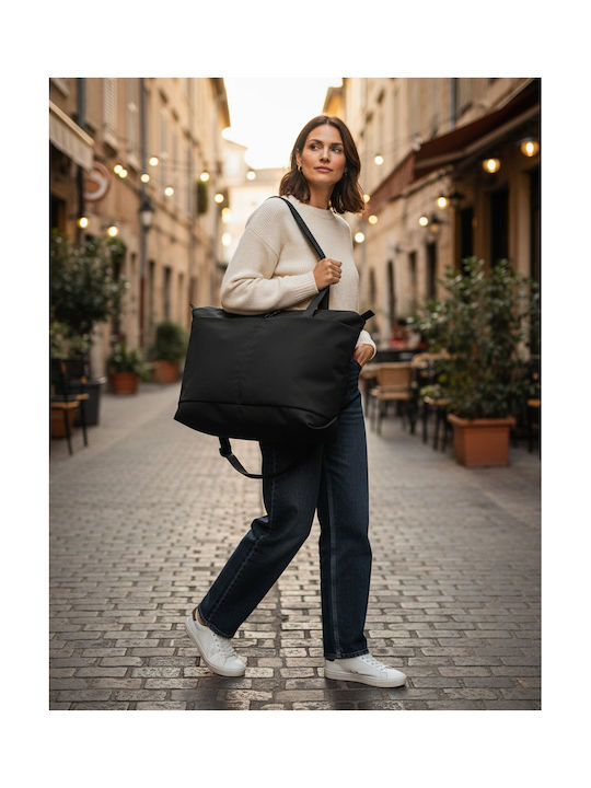 BagBase Schultertasche für Fitnessstudio Schwarze