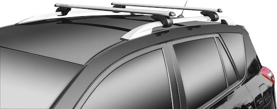 Menabo Aluminum Car Roof Bars Brio 120 Cm Silver Color Seat Ateca 5 Doors 2016 Raised Rails Parallel Bars Gap 2 Pieces 4000/mb Menabo Mp.4000/mb-4