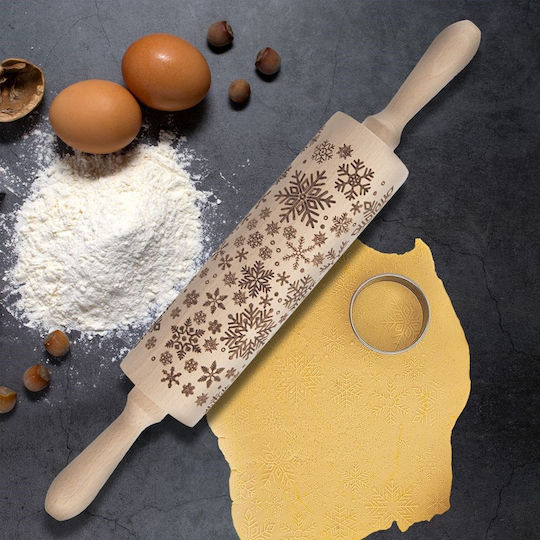 Orion Wooden Rolling Pin Kitchen 39cm Diameter 20cm