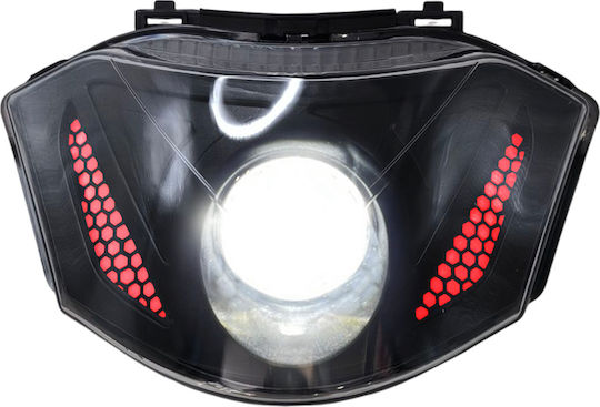 Front Complete LED Light Venom Red Yamaha Crypton X 135 Hyper-x