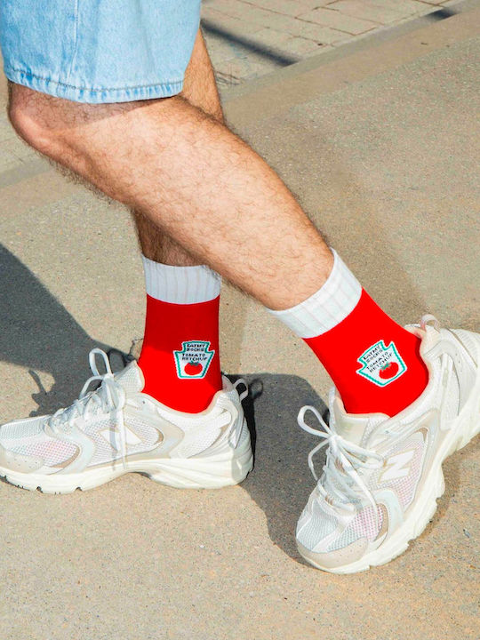 Eat My Socks Ανδρικές Κάλτσες Κόκκινο