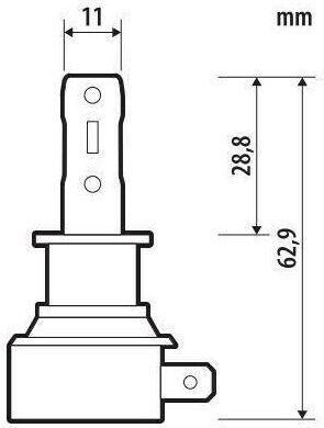 Lampa H3 12V Pk22s 1550/930lm 6500K Halo LED Quick-fit Hyper Series Passive Kühlung 1 Menge L5768.5
