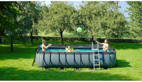 Exit Toys Swimming Pool PVC with Metallic Frame 540x122x122cm Grey