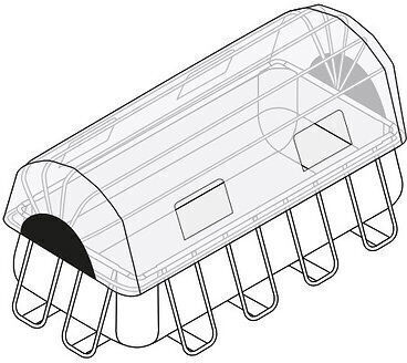 Exit Toys Πισίνα Ξύλινη 400x122x122εκ. Καφέ