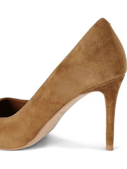 Belgravia Wildleder Pumps Tabac Braun
