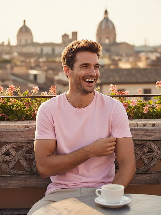 SG Ανδρικό Διαφημιστικό T-shirt Κοντομάνικο Rose Chalk