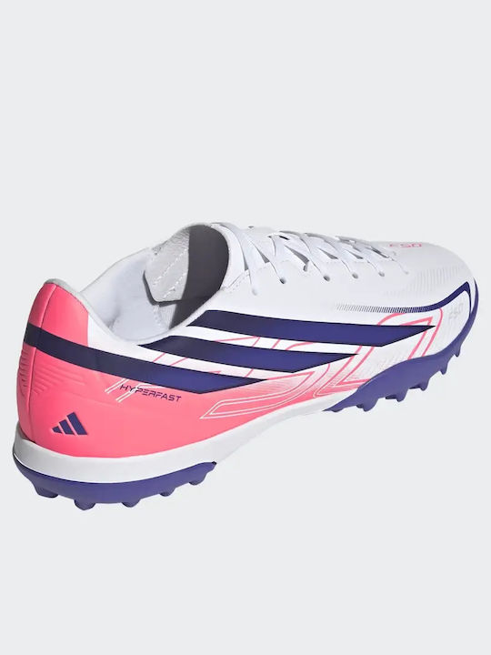 adidas F50 Hyperfast Club TF Футболни Обувки С Гумена Подметка Бели