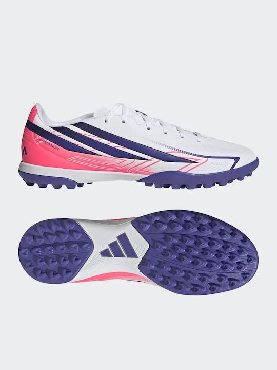 adidas F50 Hyperfast Club TF Футболни Обувки С Гумена Подметка Бели
