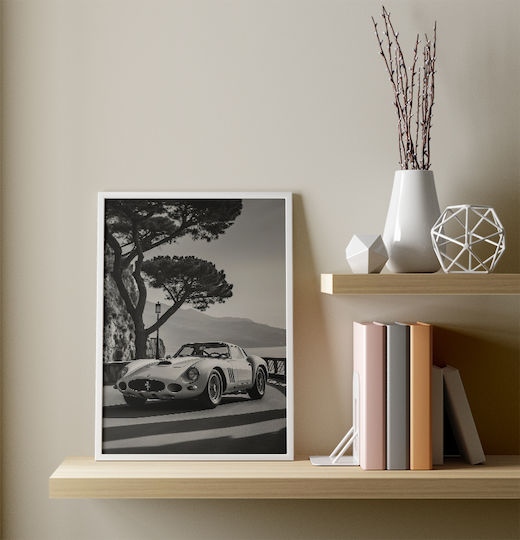 Poster Ferrari 250 Gto Cr059 40cm X 50cm Κορνίζα Καφέ Ξύλου 63085pd156201f63322