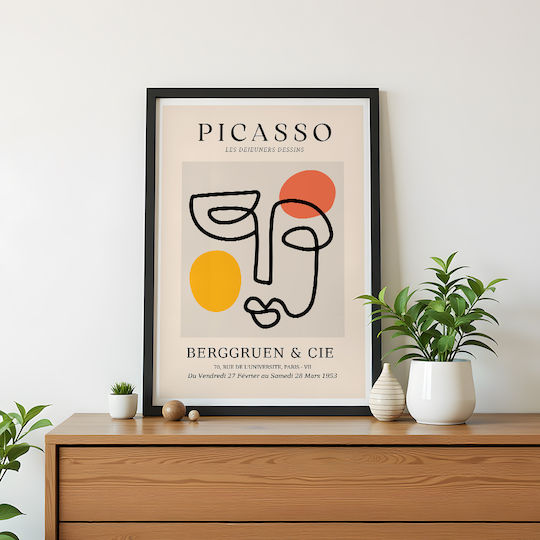Poster Pablo Picasso Les Dejeurenes Dessins Art240 40cm X 50cm Black Wooden Frame