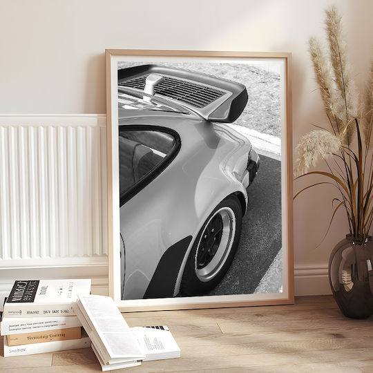 Poster Classic Porsche Cr051 40cm X 50cm Premium Black Wooden Frame