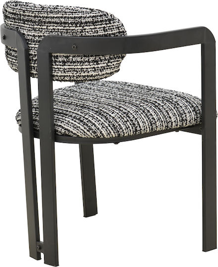 Dining Chair Berdona 57x47x78cm Black and White Dining Chair Berdona 57x47x78cm Black and White