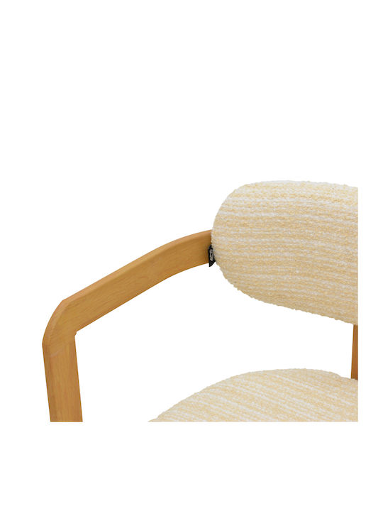Berdona Ess- und Küchenstühle mit Stoffbezug Beige 57x47x78cm