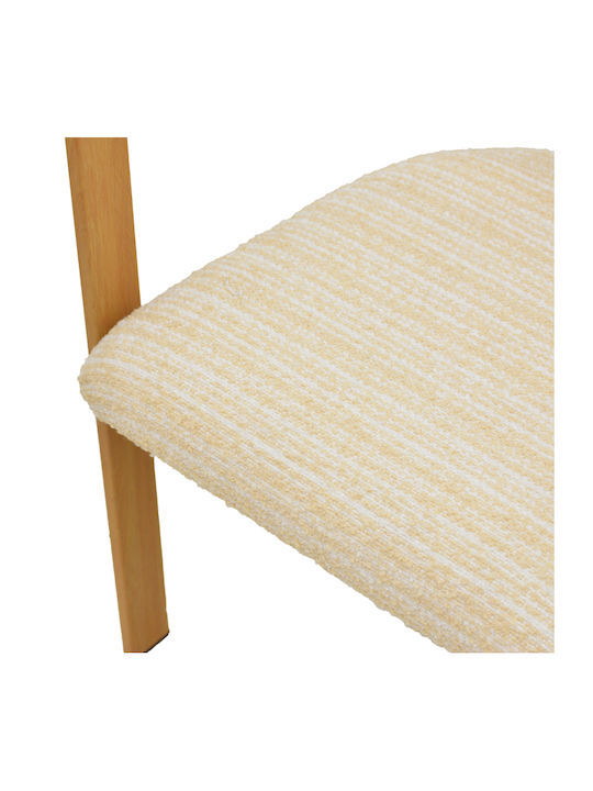 Berdona Ess- und Küchenstühle mit Stoffbezug Beige 57x47x78cm