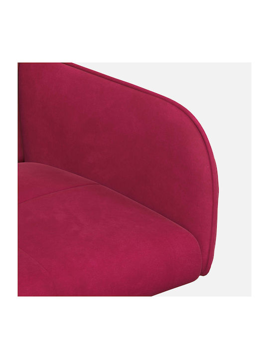Samt Ess- und Küchenstühle Rot 4 Stück 59x56.5x86cm