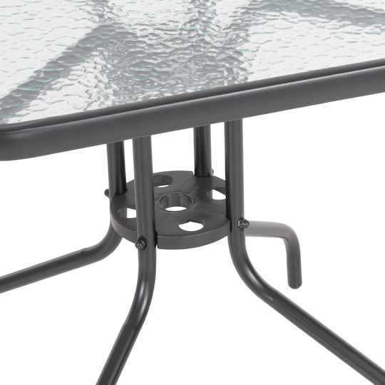 Set de dining pentru exterior Figo 5 buc Gri