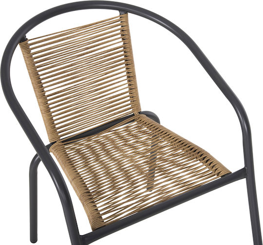 HomeMarkt Garten- und Outdoor-Möbelsets Figo 3-tlg Grau