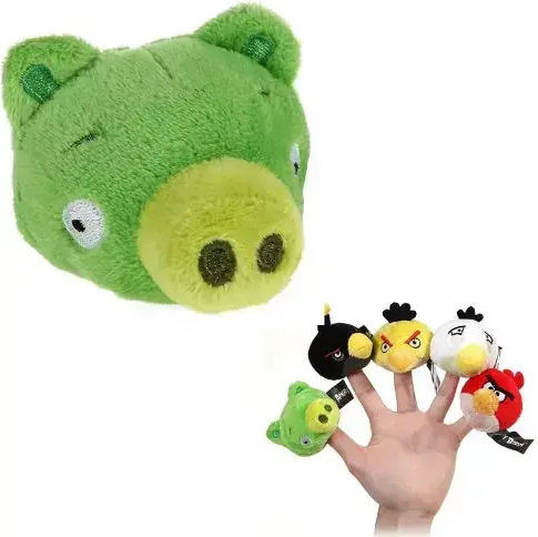 Angry Birds Plush Finger Puppet Green 888015