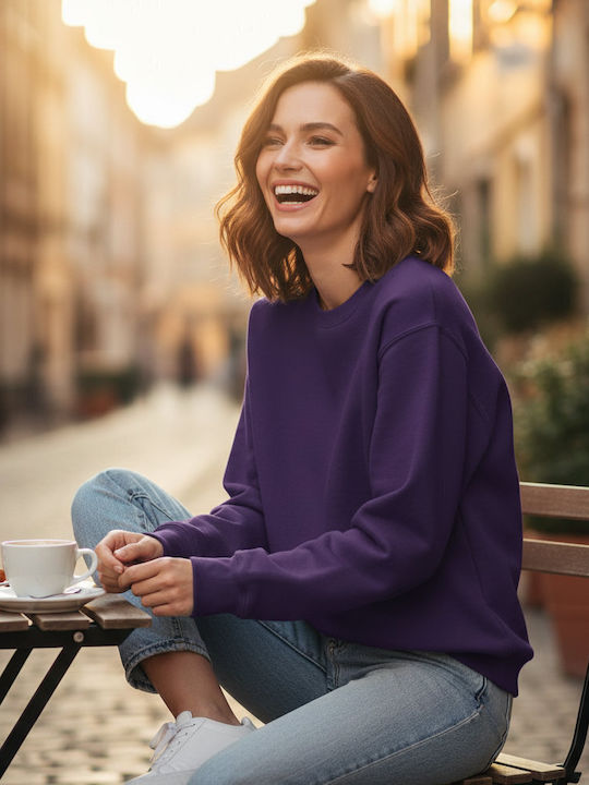 Gildan Softstyle Unisex Werbebekleidung Langärmeliges Bluse Lila