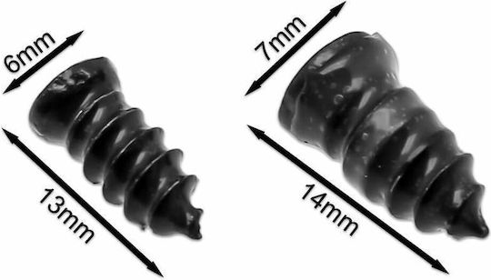 Tire Repair Kit 20 Rubber Screws 6x13mm 7x14mm Screwdriver Oem