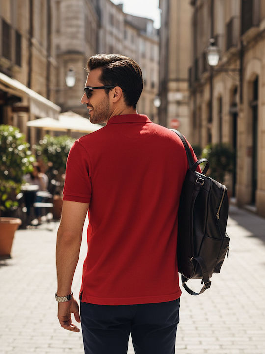 Gildan Softstyle Pique Дамска Рекламна Тениска Къс Ръкав Cherry Red
