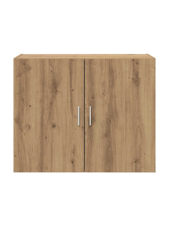 Wall Living Room Cabinet Made of Particle Board in Oak 80x42.5x64cm