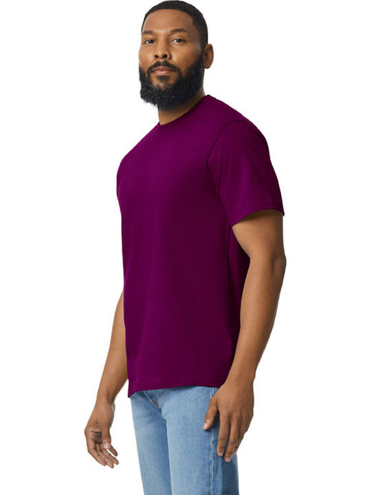 Gildan Softstyle Мъжка Рекламна Тениска Къс Ръкав Maroon
