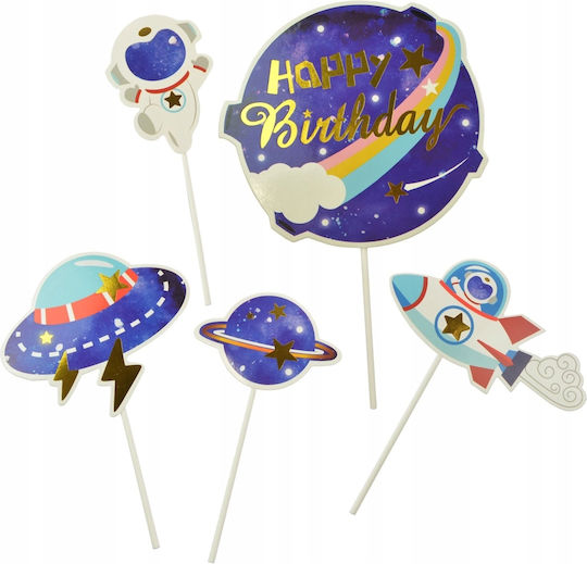 Decorațiuni Tort Galaxy 5 Bucăți