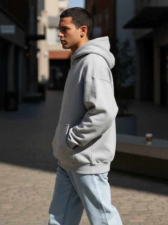 BYB Men's Promotional Long Sleeve Heather Grey Sweatshirt