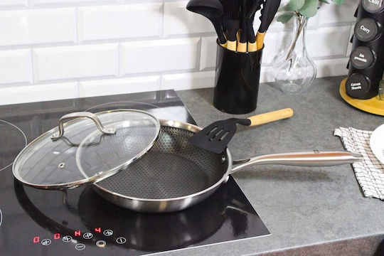 Brunbeste Steel Pan with Lid 28cm