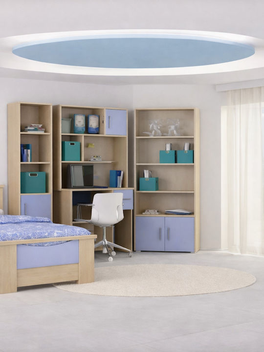 Sarris Kinderbett Einzeln Hellblau für Matratze 90x190cm