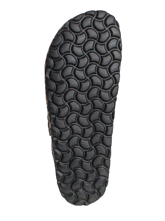 Leather Winter Women's Brown Slippers