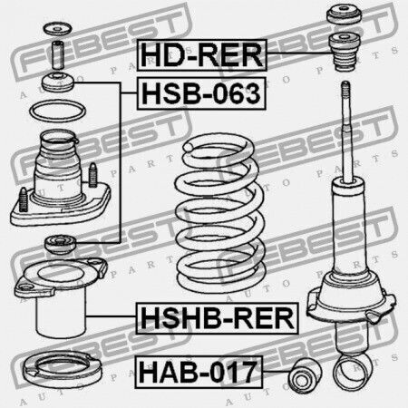Febest Shock Absorber for Honda CR-V 2008-2011