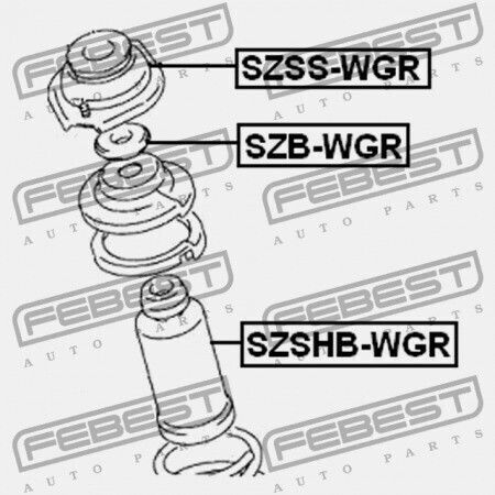 Febest Amortizor De Șocuri Pentru Suzuki Wagon R+ 2004-2008