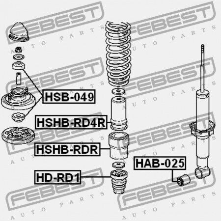 Febest Stoßdämpfer Für Honda CR-V 1996-2001